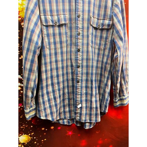 Polo Ralph Lauren Mens Long Sleeve Button-Down Plaid Shirt Size L 100% Cotton - Picture 7 of 9
